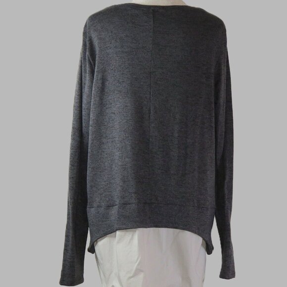 Simply Vera Wang Women's Gray Pull Over Top Size L (C515) - Picture 5 of 6